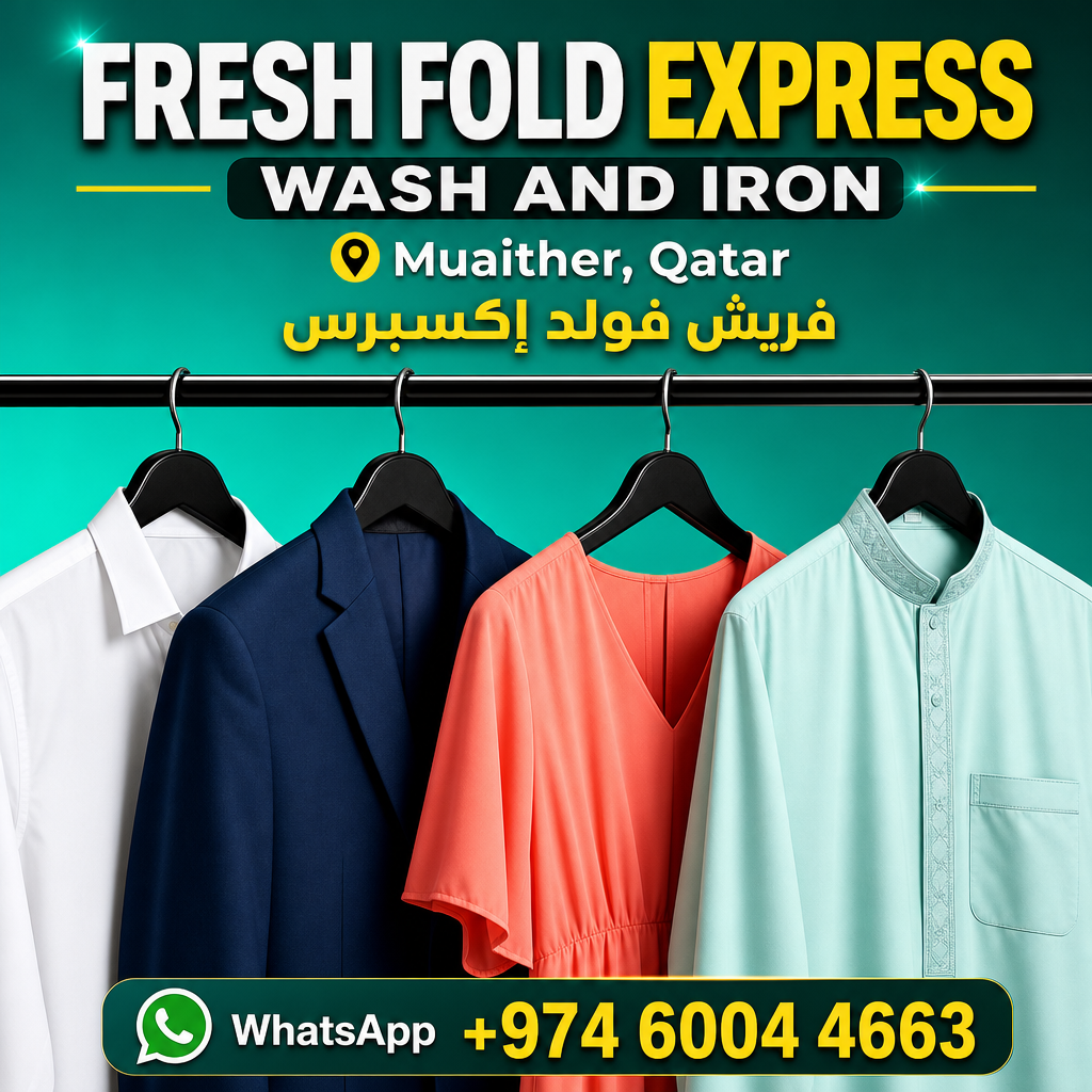 Fresh Fold Express hanging clothes wash and iron