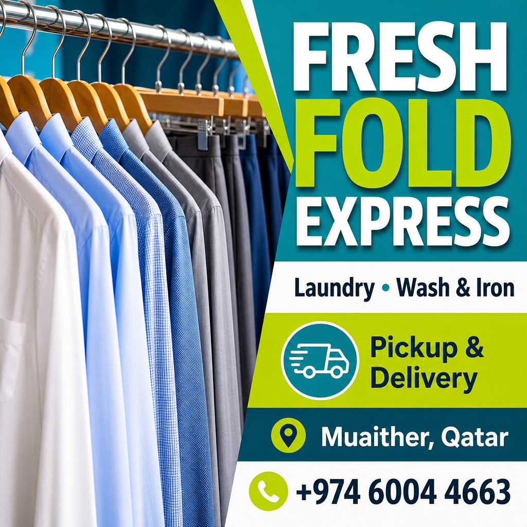 Fresh Fold Express laundry pickup and delivery Muaither