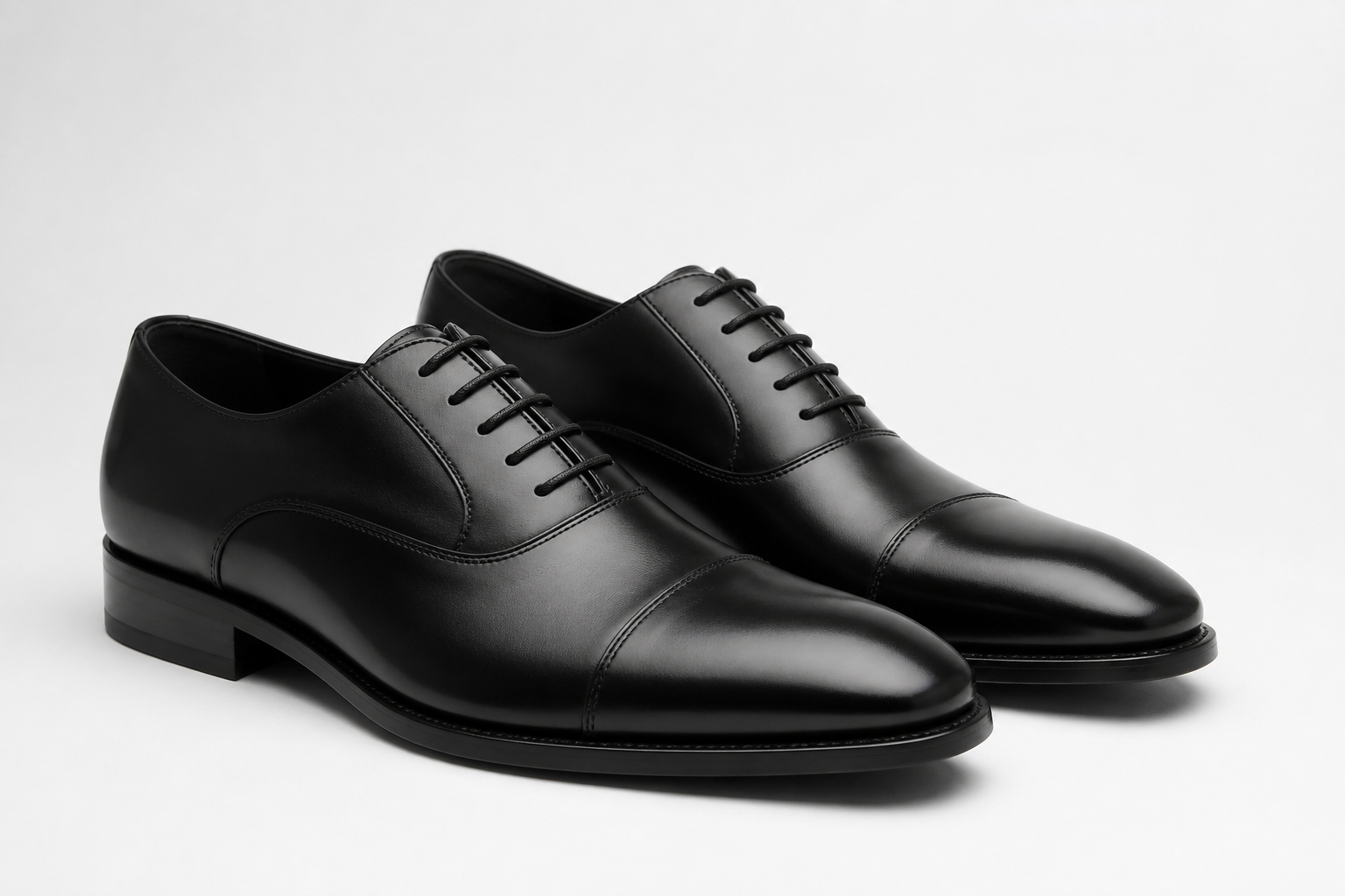 Polished dress shoes