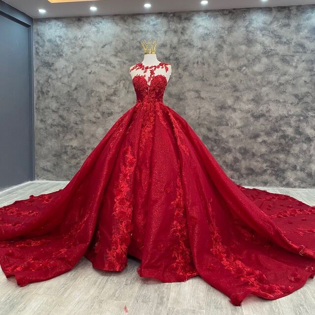 Red Ball Gown